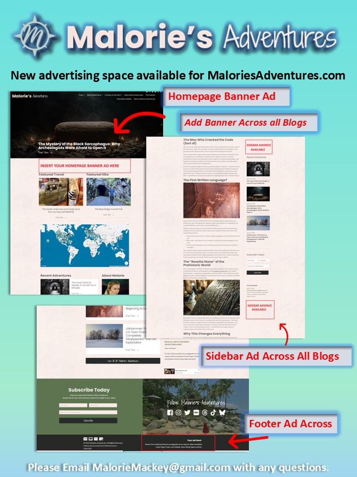 Malories Adventures Ad Sheet No Prices
